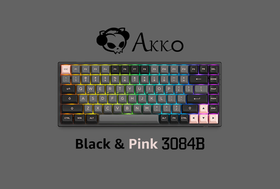 AKKO Black & Pink 3084B Plus